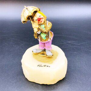 1990 Ron Lee STORMY WEATHERS Clown Figurine #934/2750, Pewter 24k Gold Enamel